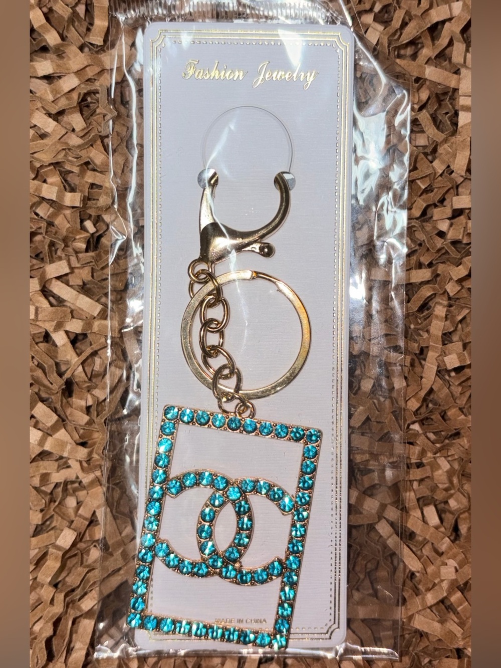 Fashion MK Rhinestone Keychain